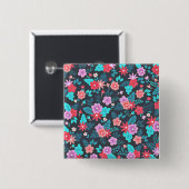 Schönes Arrangement Ditsy Floral Pattern-56576 Button (Vorne & Hinten)