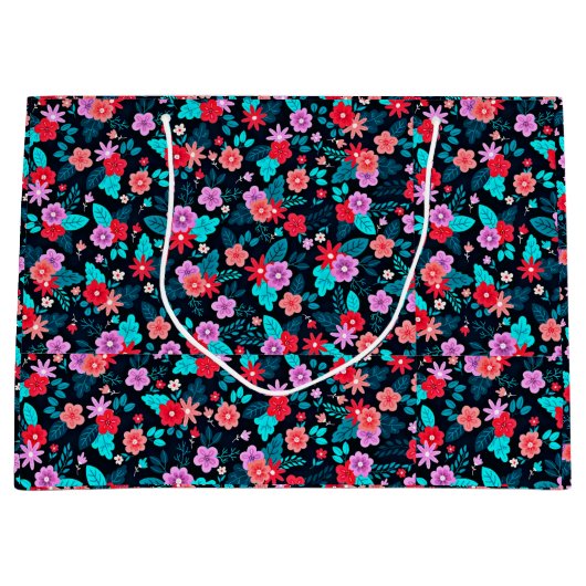 Schönes Arrangement Ditsy Floral Pattern-56576 Große Geschenktüte (Vorderseite)
