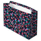 Schönes Arrangement Ditsy Floral Pattern-56576 Große Geschenktüte (Rückseite Schrägansicht)