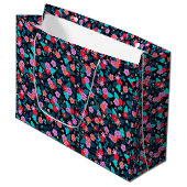 Schönes Arrangement Ditsy Floral Pattern-56576 Große Geschenktüte (Vorderseite Schrägansicht)