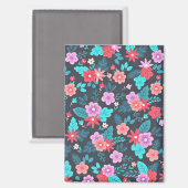 Schönes Arrangement Ditsy Floral Pattern-56576 Magnet (Vorderseite/Rückseite)