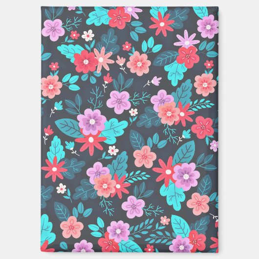Schönes Arrangement Ditsy Floral Pattern-56576 Magnet (Vorderseite)