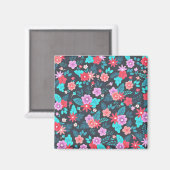 Schönes Arrangement Ditsy Floral Pattern-56576 Magnet (Vorderseite/Rückseite)