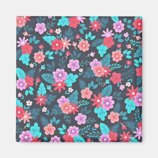 Schönes Arrangement Ditsy Floral Pattern-56576 Magnet (Vorne)