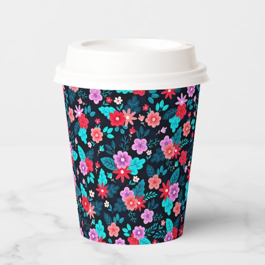 Schönes Arrangement Ditsy Floral Pattern-56576 Pappbecher (Vorderseite)