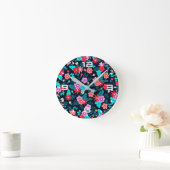 Schönes Arrangement Ditsy Floral Pattern-56576 Runde Wanduhr (Zuhause)