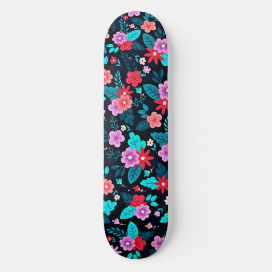 Schönes Arrangement Ditsy Floral Pattern-56576 Skateboard (Vorderseite)