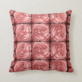 Schönes Array von Dusty Peach-Rose Kissen