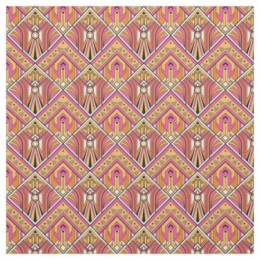 Schönes Art Deco Inspiriertes Gewebe Stoff (Muster)