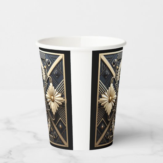 Schönes Art Deco Ivory Pappbecher (Links)