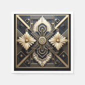 Schönes Art Deco Ivory Serviette (Vorderseite)