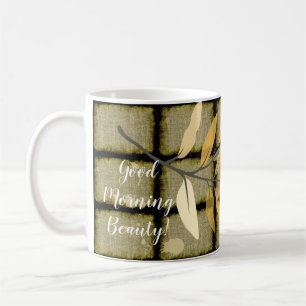 Schönes Art Déco mit klassischem Foliage Kaffeetasse