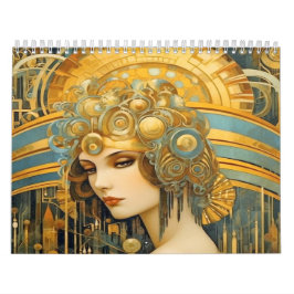 Schönes Art Deco Roaring 20 Kalender