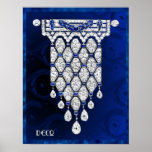 Schönes Art Deco Schmuck Poster. (Blau) Poster<br><div class="desc">Wenn Sie sich für den Download entscheiden, macht Ihr Walgreen Store Platinenplakate aus Ihrem Download in verschiedene Größen und in verschiedenen Texturen zu einem sehr guten Preis. Manchmal mit einem Rabatt. Ein Tipp von meinem US-Freund. Für Großbritannien siehe "Digital Printing" online. Ich habe die letzten Tage damit verbracht, diese schönen...</div>