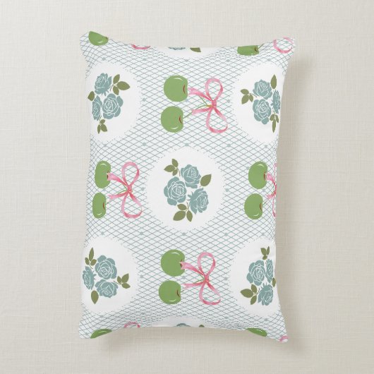 Schönes atemberaubendes Hochgebirge, blau grün Dekokissen (Rückseite(Vertikal))