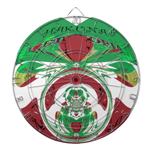 Schönes Äthiopien Lovely Hakuna Matata I Liebe Hea Dartscheibe (vorne)