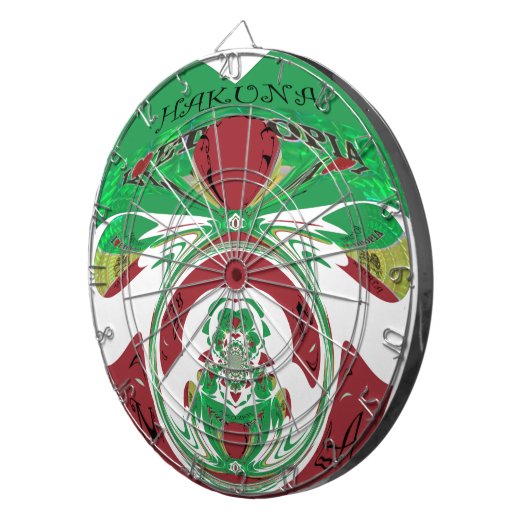 Schönes Äthiopien Lovely Hakuna Matata I Liebe Hea Dartscheibe (Vorderseite rechts)