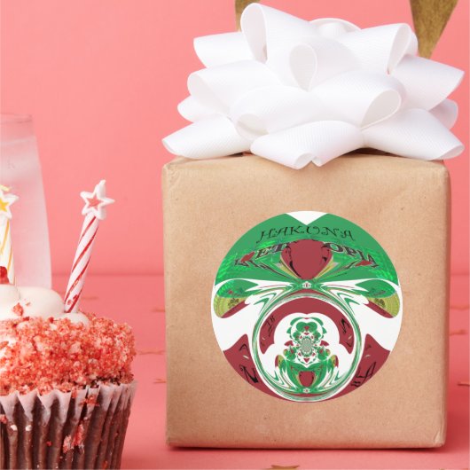 Schönes Äthiopien Lovely Hakuna Matata I Liebe Hea Runder Aufkleber (Party)