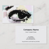 Schönes Auge in abstraktem Visitenkarte (Vorne/Hinten)