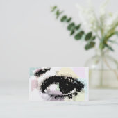 Schönes Auge in abstraktem Visitenkarte (Stehend Vorderseite)