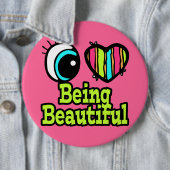 Schönes Augenherz I Liebe Button (Beispiel)