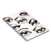 Schönes Augentropfenmuster Notizblock (Rechte Seite)