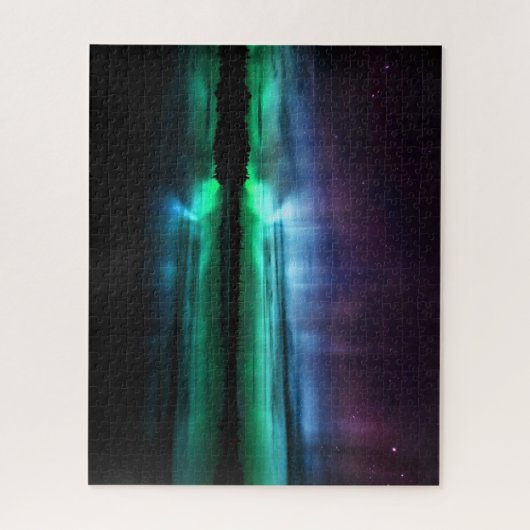 Schönes Aurora Borealis Jigsaw Puzzle (Vertikal)