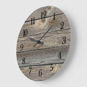 Schönes authentisches Holz Prinz Große Wanduhr (Winkel)