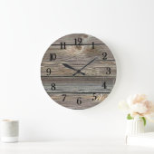 Schönes authentisches Holz Prinz Große Wanduhr (Zuhause)
