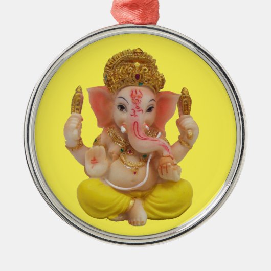 schönes Auto Hindugott Ganesh hängt Ornament Aus Metall (Vorne)
