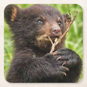 Schönes Baby Bear Rechteckiger Pappuntersetzer