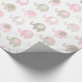 Schönes Baby-Elefant-Muster Geschenkpapier (Ecke)