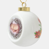 Schönes Baby-Foto Keramik Kugel-Ornament (Rechts)