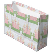 Schönes Baby-Geschenk oder Duschen-Prinzessin Große Geschenktüte (Vorderseite Schrägansicht)