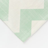Schönes Baby-Minzen-Grün-Zickzack Zickzack-Muster Fleecedecke (Ecke)