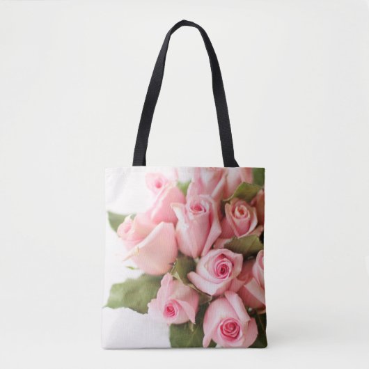 Schönes Baby-Rosa-Bündel Rosen Tasche (Vorderseite)