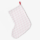 Schönes Baby-rosa Elefant Großer Weihnachtsstrumpf (Rückseite (Hängend))