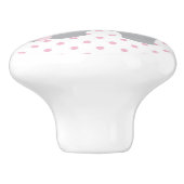 Schönes Baby-rosa Elefant Keramikknauf (Seitenansicht)