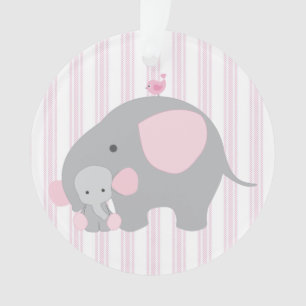 Schönes Baby-rosa Elefant Ornament
