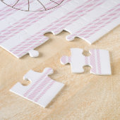 Schönes Baby-rosa Elefant Puzzle (Seite)