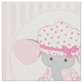 Schönes Baby-rosa Elefant Stoff (Nahaufnahme)