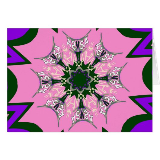 Schönes Babypink lila-Schatten-Motiv (Vorderseite (Horizontal))