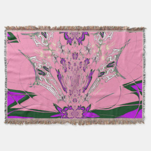 Schönes Babypink-lila-Schatten-Motiv Decke