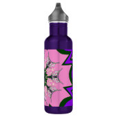 Schönes Babypink-lila-Schatten-Motiv Edelstahlflasche (Rechts)