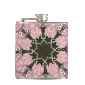 Schönes Babypink-lila-Schatten-Motiv Flachmann (Vorderseite)