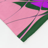 Schönes Babypink-lila-Schatten-Motiv Fleecedecke (Ecke)