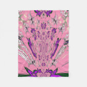 Schönes Babypink-lila-Schatten-Motiv Fleecedecke (Vorderseite)
