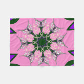 Schönes Babypink-lila-Schatten-Motiv Fleecedecke (Vorderseite (Horizontal))