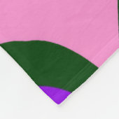 Schönes Babypink-lila-Schatten-Motiv Fleecedecke (Ecke)