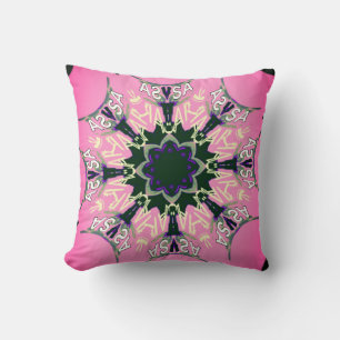 Schönes Babypink-lila-Schatten-Motiv Kissen